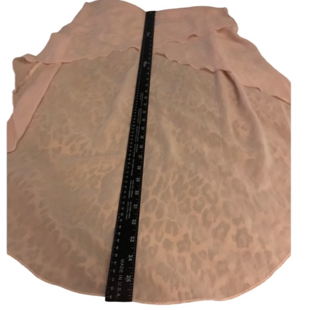 Pink size camisole small high low semi sheer camisole adjustable straps dress